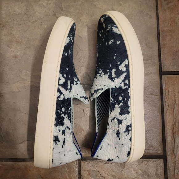 Rothy's Green Shibori slip on sneakers, Size 7.5 - Picture 2 of 3